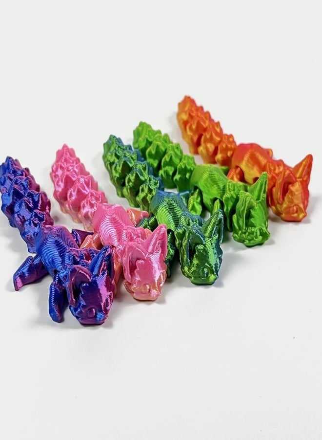 YZYDF Articulated Fox Figurine Keychain, 3D Printed Multi Joint Movable Fox Keychain for Decoration and Play - Image 4
